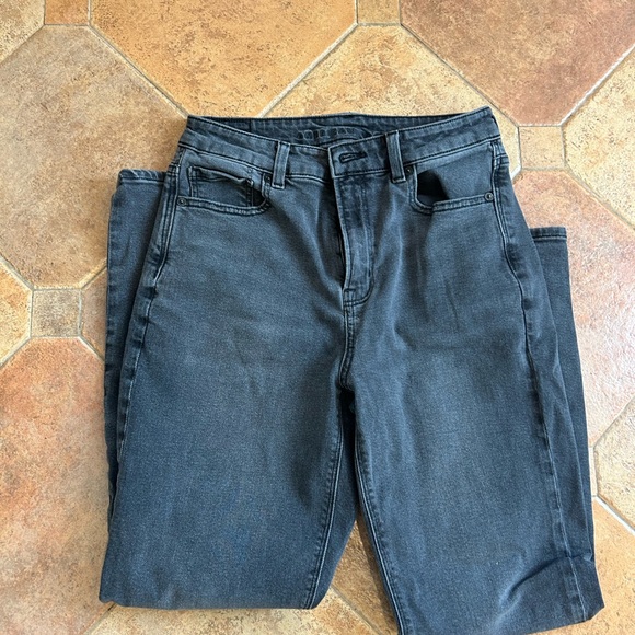 American Eagle Outfitters Women's Straight Jeans in Black - Picture 4 of 6